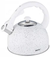 Czajniki na gaz - Biały elegancki czajnik z powłoką marmurową 2,6L Molden 7X - miniaturka - grafika 1