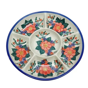 Ceramiczna półmisek dzielony Ceramika Bolesławiec - Miski i półmiski - miniaturka - grafika 1