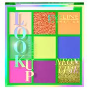 Cienie do powiek - Eveline Look Up Paletka cieni do powiek 9) Neon Lime 1szt - miniaturka - grafika 1