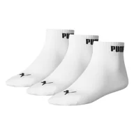 Skarpetki męskie - Skarpety za kostkę PUMA SKARPETY PUMA QUARTER-V 3P 88749802 – Biały - miniaturka - grafika 1