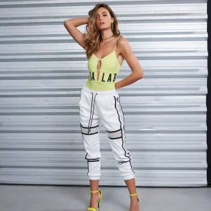 Body damskie LABELLAMAFIA BODY ECCENTRIC AMARELO - Body - miniaturka - grafika 6