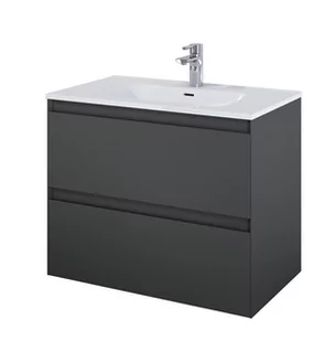 Elita 168146 SZAFKA podumywalkowa SPLIT 80 2S ANTHRACITE MATT PDW - Szafki łazienkowe - miniaturka - grafika 1