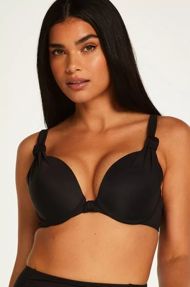 Hunkemöller Góra od bikini push-up Luxe miseczki A – E Czarny