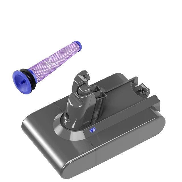 Odkurzacz akumulatorowy, kompatybilny z Dyson V6 V7 V8 V10, długotrwała moc, filtr V6 6000 mAh
