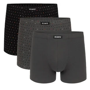 3-pack szorty męskie 3mh-025 atlantic-l - Majtki męskie - miniaturka - grafika 1