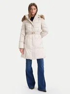 Płaszcze damskie - Guess Płaszcz zimowy W5BL30 W2802 Écru Regular Fit - miniaturka - grafika 1