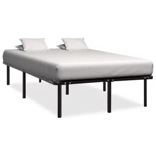 Vida Rama łóżka czarna metalowa 120 x 200 cm V-284680 - Łóżka - miniaturka - grafika 1