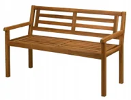 Ławki ogrodowe - Ławka ogrodowa z oparciem drewniana akacjowa 120 cm - miniaturka - grafika 1