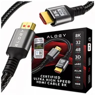 Huby USB - Kabel HDMI 2.1 Alogy 5m 4K 8K PREMIUM MIEDŹ ULTRA High Speed 60Hz 48GBps Czarny - miniaturka - grafika 1