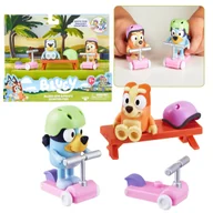 Figurki dla dzieci - Bluey i Bingo Zestaw figurek Jazda na hulajnodze, figurki dla dzieci 3+ - miniaturka - grafika 1
