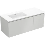 Szafki łazienkowe - Mexen Orio szafka łazienkowa 120 cm z umywalką Otis lewą, 1S, 1D, szara mat/biała mat - 91A13-12047-3-BBFF62-W18L01 - miniaturka - grafika 1