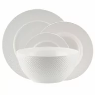 Serwisy obiadowe - Serwis obiadowy porcelanowy 6 osób BARI WHITE VILLA ITALIA - miniaturka - grafika 1