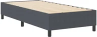 Łóżka - vidaXL Rama Łóżka Ciemnoszara Drewno drewnopochodne Jednoosobowa - miniaturka - grafika 1