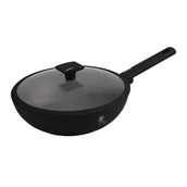 Patelnie - Patelnia wok z pokrywką 28cm BerlingerHaus BH-8181 Matte Black BH-8181 - miniaturka - grafika 1