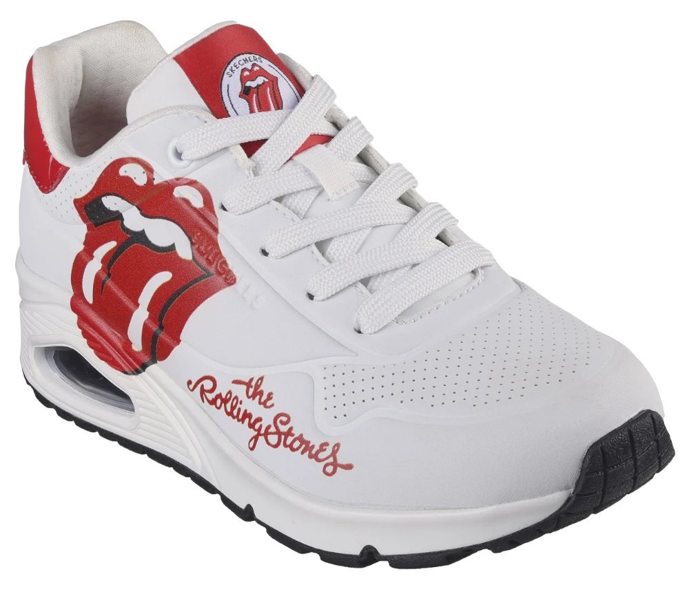 SKECHERS BIAŁE DAMSKIE SNEAKERSY Rolling Stones Single 39,5