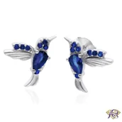 Kolczyki - Srebrne kolczyki Ag 925 koliberki IM0210124ER - miniaturka - grafika 1