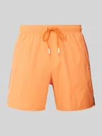Kąpielówki męskie - Spodenki kąpielowe o kroju relaxed fit z nadrukiem z logo model ‘Iconic’ - miniaturka - grafika 1