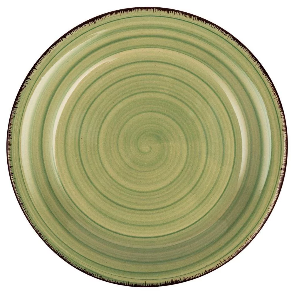 Nava Talerz Ceramiczny Deserowy Płytki Oil Green 19 Cm