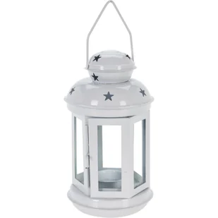 Latarnia na świeczkę typu tea light Christmas lighting biały, 11,5 x 20 cm - Ozdoby bożonarodzeniowe - miniaturka - grafika 1