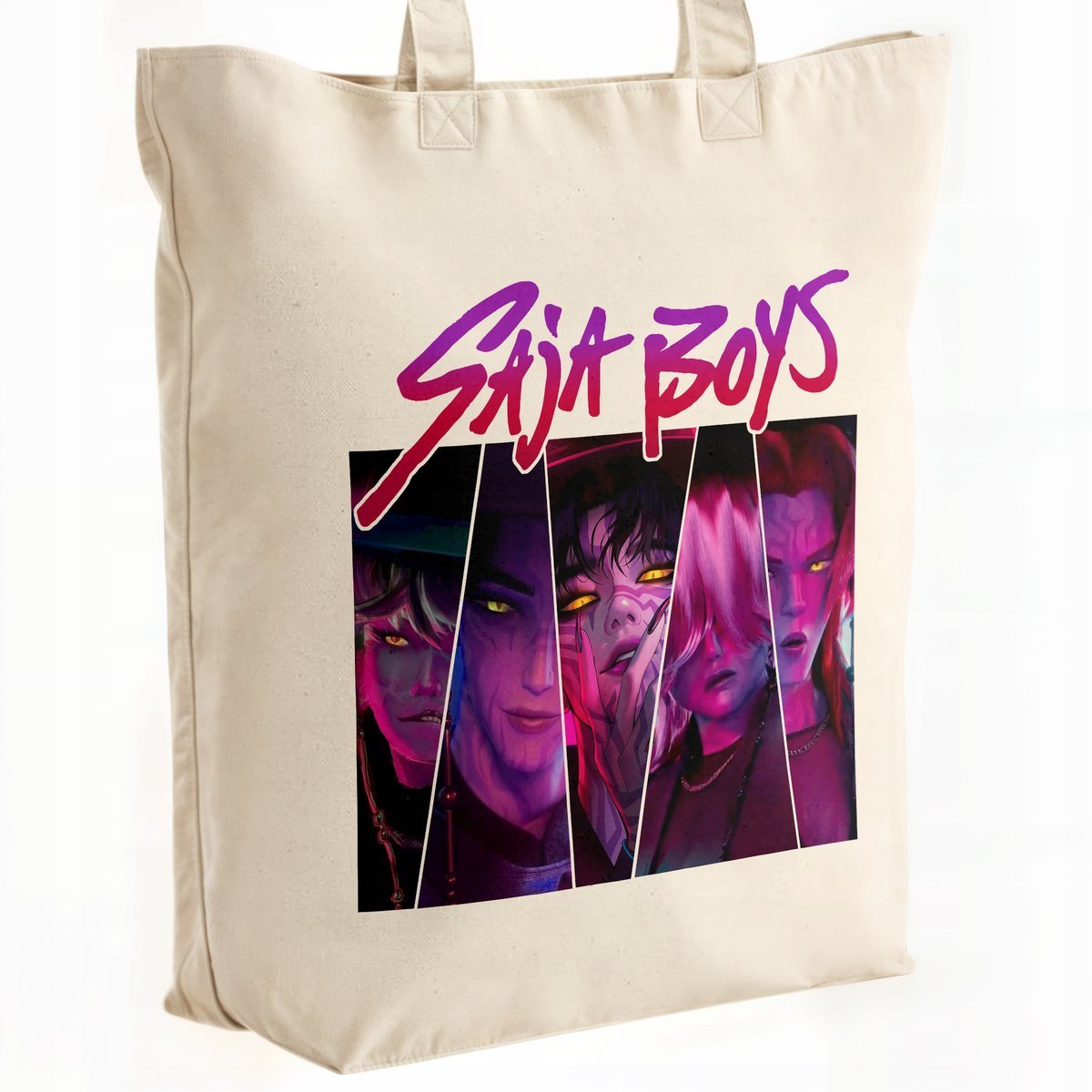 Torba bawełniana premium KPopowe Łowczynie Demonów Huntrix Saja Dla Fanów