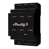 Systemy inteligentnych domów - Shelly 3-kanałowy przekaźnik Pro 3 WIFI - miniaturka - grafika 1