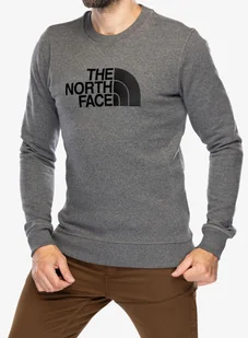 Bluza The North Face Drew Peak Crew - heather grey/black - Bluzy sportowe męskie - miniaturka - grafika 1