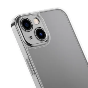 Baseus Frosted Glass Case etui pokrowiec do iPhone 13 sztywna obudowa z żelową ramką przezroczysty ARWS000602 - Etui i futerały do telefonów - miniaturka - grafika 6