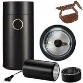 Młynki do kawy - Mocny Młynek Elektryczny Do Mielenia Kawy Orzechów Zboża Cukru Grinder 160W - miniaturka - grafika 1