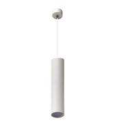 Lampy sufitowe - Bowi LAMPA SUFITOWA WISZĄCA Z SERII NOWOCZESNE & SCANDI: KARADON 5.6X17CM GU10 BIAŁA LAMPA-KARADON-B - miniaturka - grafika 1