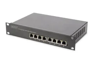 Pozostałe akcesoria sieciowe - Digitus 10-calowy przełącznik gigabitowy 8-portowy Ethernet PoE+, zarządzany L2+ - miniaturka - grafika 1