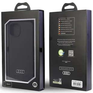 Audi Silicone Case iPhone 11 / Xr 6.1" czarny/black hardcase AU-LSRIP11-Q3/D1-BK - Etui i futerały do telefonów - miniaturka - grafika 6