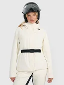 Kurtki damskie - 4F Kurtka narciarska membrana Dermizax 20000 damska - biała XS - miniaturka - grafika 1