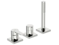 Baterie wannowe i prysznicowe - Hansa Ligna - 3-otworowa bateria na brzegu wanny, chrom 06439493 - miniaturka - grafika 1