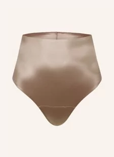 Spanx Modelujące Stringi Shaping Satin Z Satyny beige - SPANX - Majtki damskie - miniaturka - grafika 1