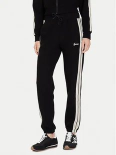 Guess Spodnie dresowe V5BB17 KCX52 Czarny Regular Fit - Spodnie sportowe damskie - miniaturka - grafika 1