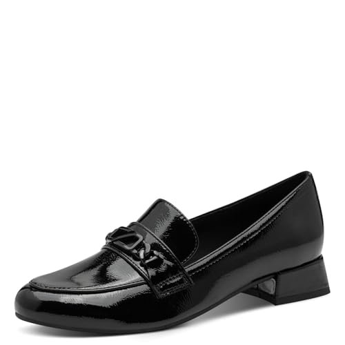 Marco Tozzi Damskie kapcie 2-24251-45, czarne patent, 39 EU, ^, 39 EU