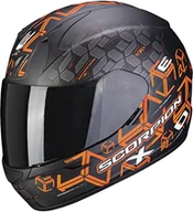 Kaski motocyklowe - EXO-390 CUBE matowa czarno-pomarańczowa L - miniaturka - grafika 1