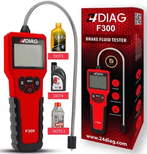 24DIAG F300 TESTER Cyfrowy Miernik Płynu Hamulcowego - Akcesoria motoryzacyjne - miniaturka - grafika 1