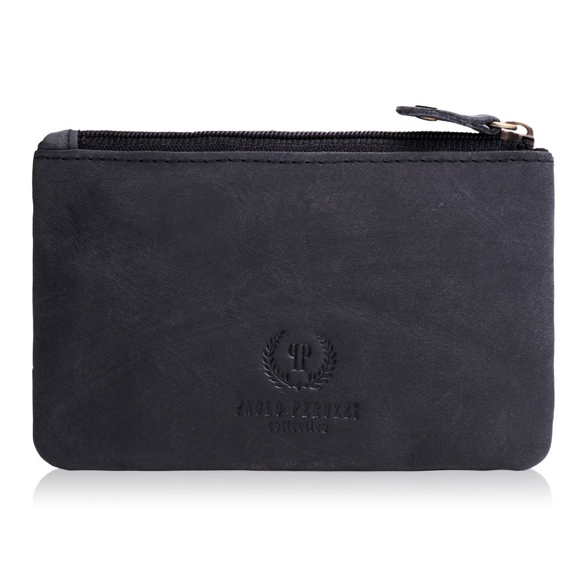 Czarne Skórzane Etui Na Klucze Paolo Peruzzi T-51-Bl