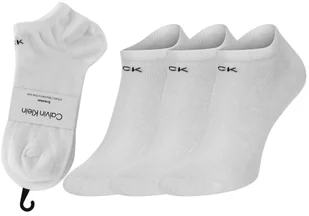 CALVIN KLEIN SKARPETKI STOPKI 3 PARY WHITE 701218768 002 - Rozmiar: 37-41 - Skarpetki damskie - miniaturka - grafika 1