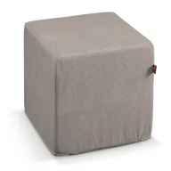 Pufy i podnóżki - Dekoria Dekoria Pufa kostka beżowo-szary 40 × 40 × 40 cm Etna 545-705-09 - miniaturka - grafika 1