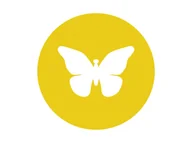 Obrusy i serwetki - Podstawka pod kubek - Motylek - 10 cm - 1 szt. - miniaturka - grafika 1