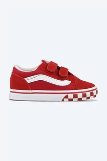 Buty dla dziewczynek - Vans tenisówki dziecięce Old Skool V kolor czerwony - grafika 1