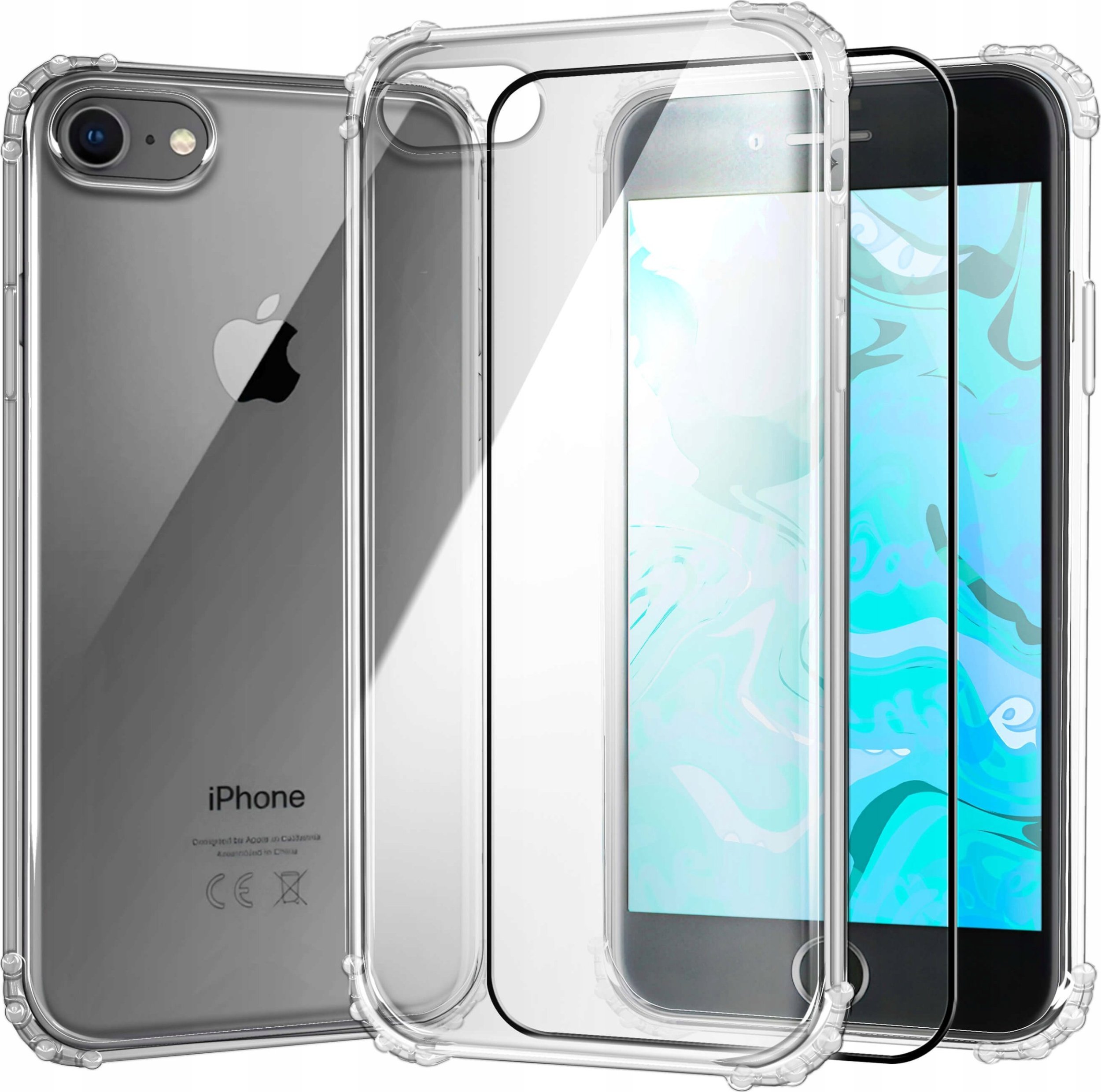 Hello Case ETUI PANCERNE DO IPHONE 7 / IPHONE 8 / SE 2020 CASE SILIKON GUMOWE SZKŁO