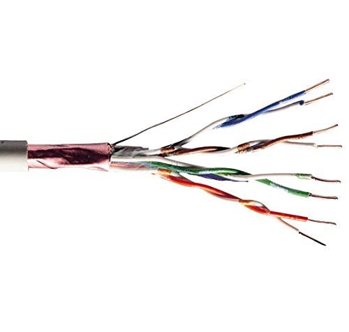 PremiumCord Kabel sieciowy, LAN & Patch kabel CAT5e, Litze FTP, szybki i wytrzymały kabel 1 Gbit/s, AWG 26/7, kabel miedziany 100% Cu, szary, 305 m