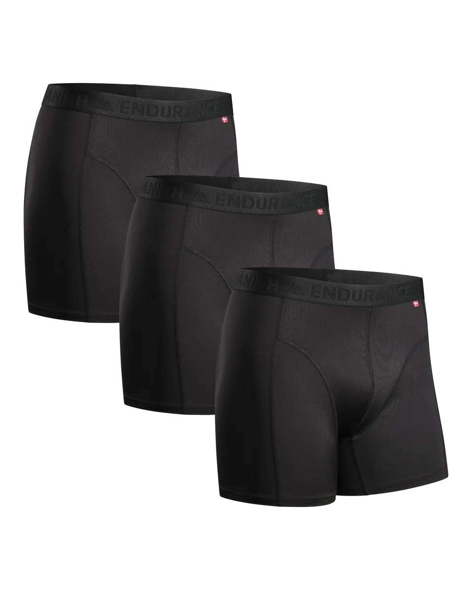 DANISH ENDURANCE 3-PACK Sportowe Bokserki Męskie, Termoaktywna Bielizna Premium, Profesjonalne