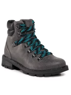 Kozaki damskie - Sorel Trapery Lennox Hiker NL3706 Szary - grafika 1