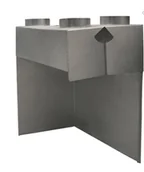 Akcesoria kominkowe - dystrybutor 4x125 Zuzia BS bok prawy - miniaturka - grafika 1