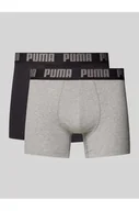Majtki damskie - Obcisłe bokserki z detalem z logo w zestawie 2 szt. - Puma - miniaturka - grafika 1
