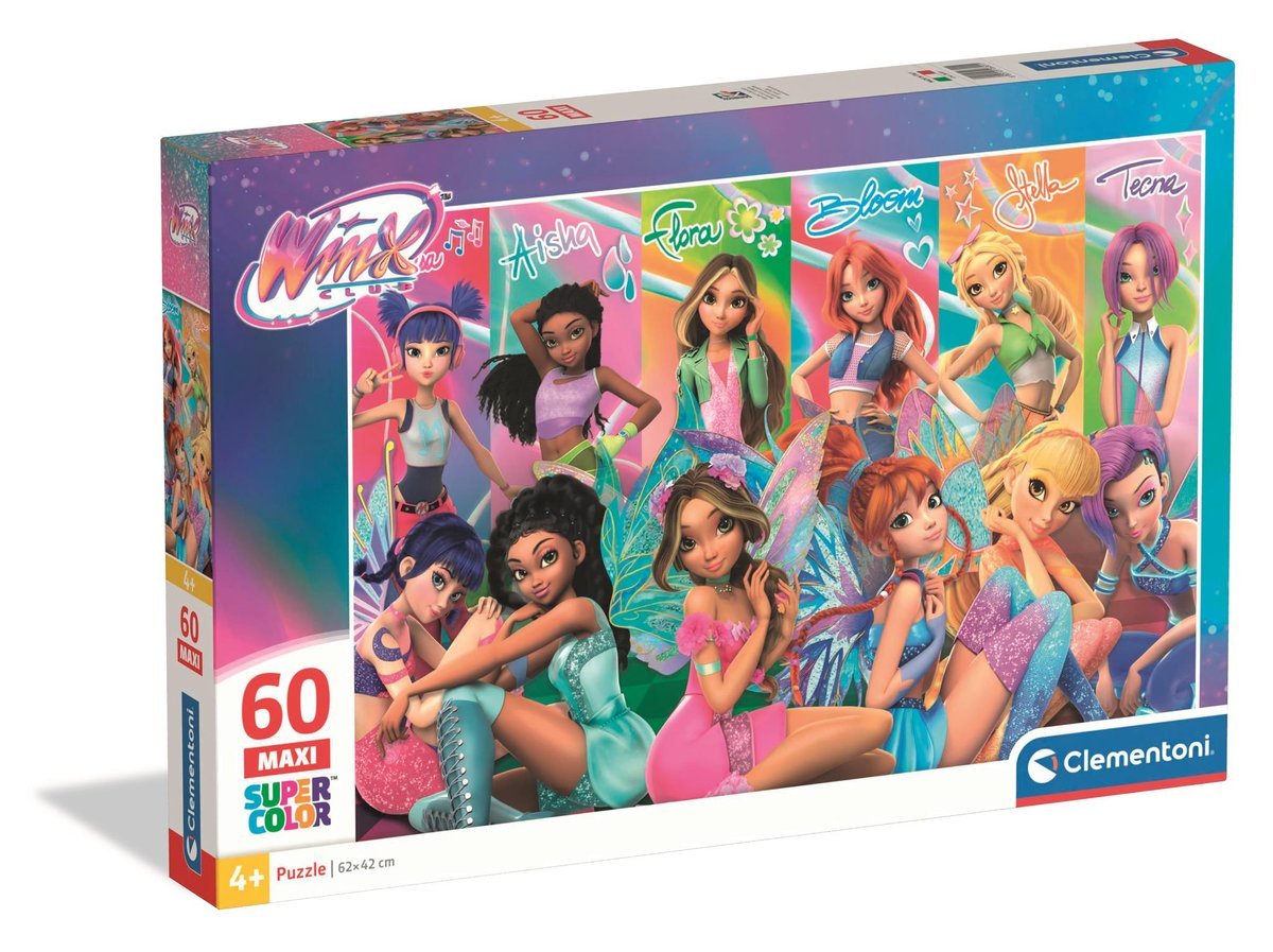 PUZZLE 60 MAXI SUPER KOLOR WINX 26301